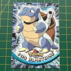 Blastoise #09 - Pokemon Card Non Holo Topps TV Series 1 Blue Logo - Image 1