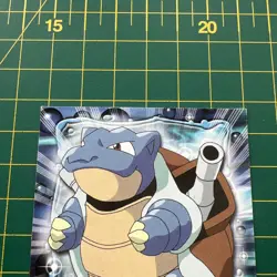 Blastoise #09 - Pokemon Card Non Holo Topps TV Series 1 Blue Logo - Image 3