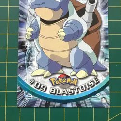 Blastoise #09 - Pokemon Card Non Holo Topps TV Series 1 Blue Logo - Image 4