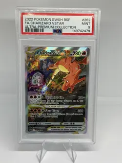 2022 Pokemon Charizard VSTAR SWSH262 Promo Ultra Rare PSA 9 - Image 1