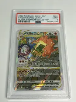 2022 Pokemon Charizard VSTAR SWSH262 Promo Ultra Rare PSA 9 - Image 3