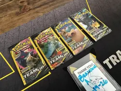 Pokemon Sun & Moon Team Up 3 Card Mini Booster Packs Complete Art Set (4 Packs) - Image 2