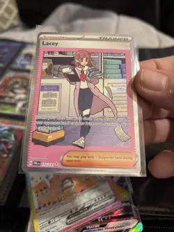 Pokemon Lacey Trainer 175/131 Prismatic Evolutions Special Illustration T110 - Image 1