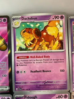 x9 Mixed pokemon cards Puppy Bee fly Fidough Cutiefly Cute Adorable Dachsbun Ex - Image 3