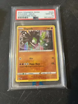 2020 Pokemon GALARIAN OBSTAGOON Holo 37 SWSH Champions Path PSA 10 GM FREE SHIPP - Image 2