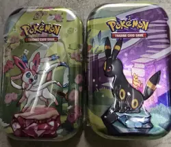 Pokemon TCG Scarlet & Violet Prismatic Evolutions Mini Tin Sealed X2 New - Image 1
