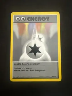 Pokemon - Base Set Shadowless - Double Colorless Energy 96/102 - Uncommon LP - Image 1