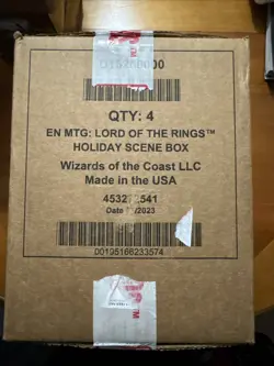 MAGIC THE GATHERING LORD OF THE RINGS HOLIDAY SCENE BOX CASE OF 4 - SEALED! - Image 2