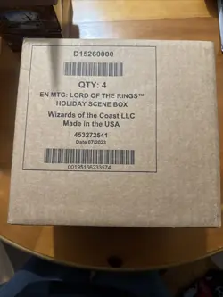 MAGIC THE GATHERING LORD OF THE RINGS HOLIDAY SCENE BOX CASE OF 4 - SEALED! - Image 3