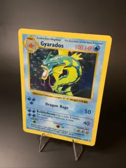 Gyarados 6/102 Base Set (Shadowless) Holo LP Vintage Pokemon Card TCG 1999 WOTC - Image 2