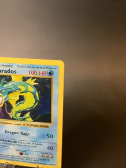 Gyarados 6/102 Base Set (Shadowless) Holo LP Vintage Pokemon Card TCG 1999 WOTC - Image 4