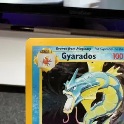 Pokemon TCG Base Set Gyarados Holo Rare 6/102 Vintage WOTC LP - Image 4