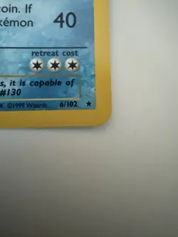 Pokemon TCG Base Set Gyarados Holo Rare 6/102 Vintage WOTC LP - Image 4