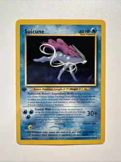 Suicune 27/64 Neo Revelation Non Holo Rare 2000 Vintage Pokemon TCG - MP - Image 1