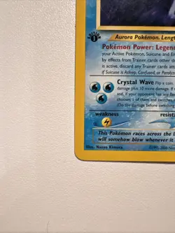 Suicune 27/64 Neo Revelation Non Holo Rare 2000 Vintage Pokemon TCG - MP - Image 2