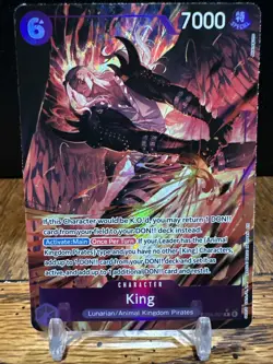 ONE PIECE TCG | King EB04-031 R Alternate Art THE AZURE SEA'S SEVEN ENGLISH OP14 - Image 1