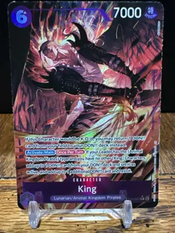 ONE PIECE TCG | King EB04-031 R Alternate Art THE AZURE SEA'S SEVEN ENGLISH OP14 - Image 2