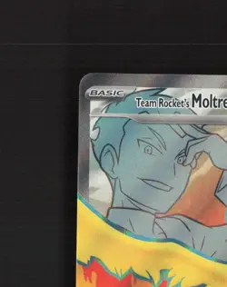 Team Rocket's Moltres ex 208/182 Destined Rivals Full Art Pokemon Card NM - Image 3