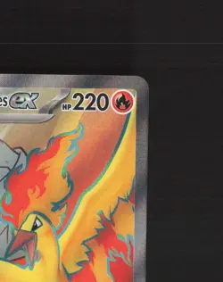 Team Rocket's Moltres ex 208/182 Destined Rivals Full Art Pokemon Card NM - Image 4