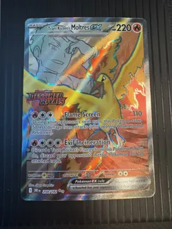 Team Rocket’s Moltres EX 208/182 - Full Art - Destined Rivals - Pokemon TCG- NM - Image 1