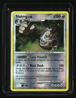 Pokemon SLAKING 16/127 Reverse Holo (2009 Platinum) LP/Light Play - Image 1