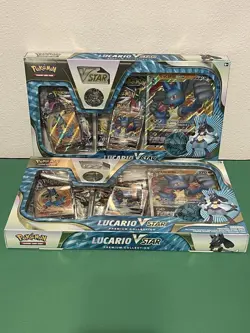 Pokemon TCG: Lucario VSTAR Premium Collection From Pokemon Center QTY2 - Image 1