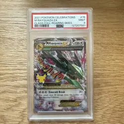 2015 POKEMON XY ROARING SKIES #76 M RAYQUAZA EX PSA 9 - Image 1