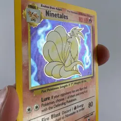 Pokemon TCG Ninetales 12/102 Base Set Holo Rare WOTC Unlimited (MP) - Image 4