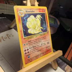 Ninetales 12/102 Base Set Holo Rare Unlimited WOTC Pokemon TCG LP - Image 2