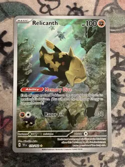 Relicanth 173/162 IR Pokemon: Temporal Forces Illustration Rare Full Art - Image 1