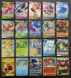 Pokemon Card Lot (20 Card Lot) Gold Rare V EX Full Art Trainer Ultra Rare Cards - Image 1