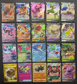 Pokemon Card Lot (20 Card Lot) Gold Rare V EX Full Art Trainer Ultra Rare Cards - Image 1