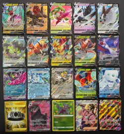 Pokemon Card Lot (20 Card Lot) Gold Rare V EX Full Art Trainer Ultra Rare Cards - Image 1