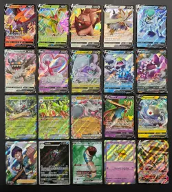 Pokemon Card Lot (20 Card Lot) V VMAX EX Full Art Trainer Ultra Rare Cards - Image 1