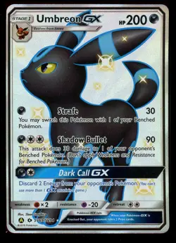 Pokemon Umbreon GX SV69/SV94 Sun & Moon Hidden Fates Shiny Vault Near Mint - Image 1