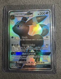 Pokemon Umbreon GX TCG SV69/SV94 Hidden Fates Shiny Holo Rare - Image 1