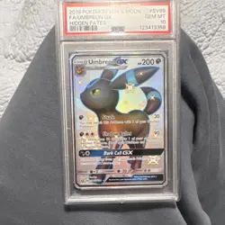 Pokemon TCG Umbreon GX Full Art Shiny Holo Rare SV69/SV94 Hidden Fates PSA 10 - Image 1