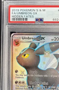 Umbreon GX SV69/SV94 2019 Hidden Fates: Shiny Vault Holo PSA 9 Pokemon card - Image 3