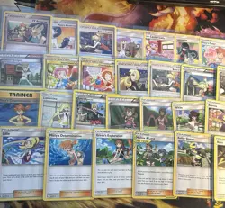 pokemon tcg massive waifu/trainer card lot 185 EX Era D&P HGSS Sun & Moon SWSH - Image 2