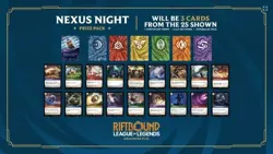 10x Riftbound Origins Nexus Night Pack Sealed English 3-Card Pack Teemo GGEZ - Image 1