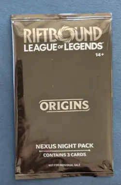 10x Riftbound Origins Nexus Night Pack Sealed English 3-Card Pack Teemo GGEZ - Image 2