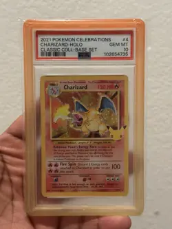 2021 Pokemon Celebration Charizard Card Holo Classic Coll-base Set PSA 10 - Image 1