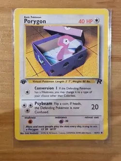 Porygon 48/82 1st Edition Team Rocket Uncommon Pokemon Card - Image 3