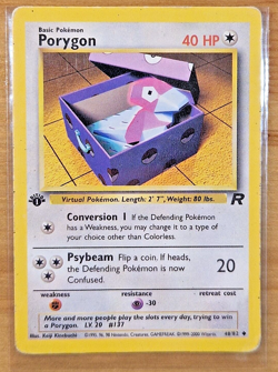 Porygon 48/82 1st Edition Team Rocket Uncommon Pokemon Card - Image 4