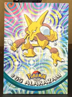 1999 Pokemon Pokemon Topps Alakazam #65 Card - Image 1