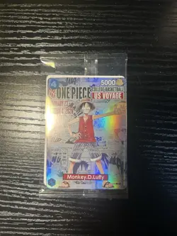 One Piece Monkey D. Luffy US Voyage College Basketball Promo Card - SEALED - Image 1