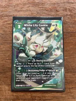 Cookie Run Braverse TCG White Lily Cookie ULTRA RARE Card BS3-055 ENG - Image 1