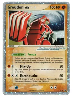 Pokemon Card: Groudon EX #038 Black Star Promo Holo Ultra Rare! GD - Image 1