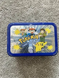 Vintage Pokemon Tin With Vintage Cards - Image 1