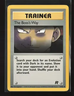 The Boss's Way 73/82 Uncommon Team Rocket Pokemon LP - Image 2
